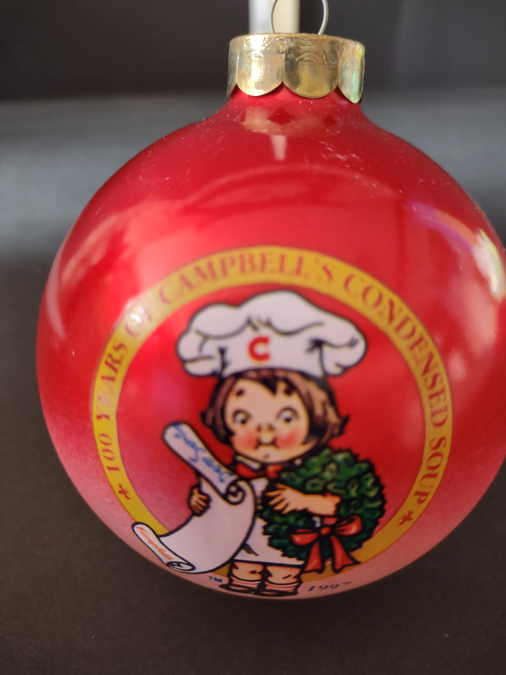 Vintage Christmas 1997 Campbells Collector Edition Ornament IMPERFECT (Lot 4729)