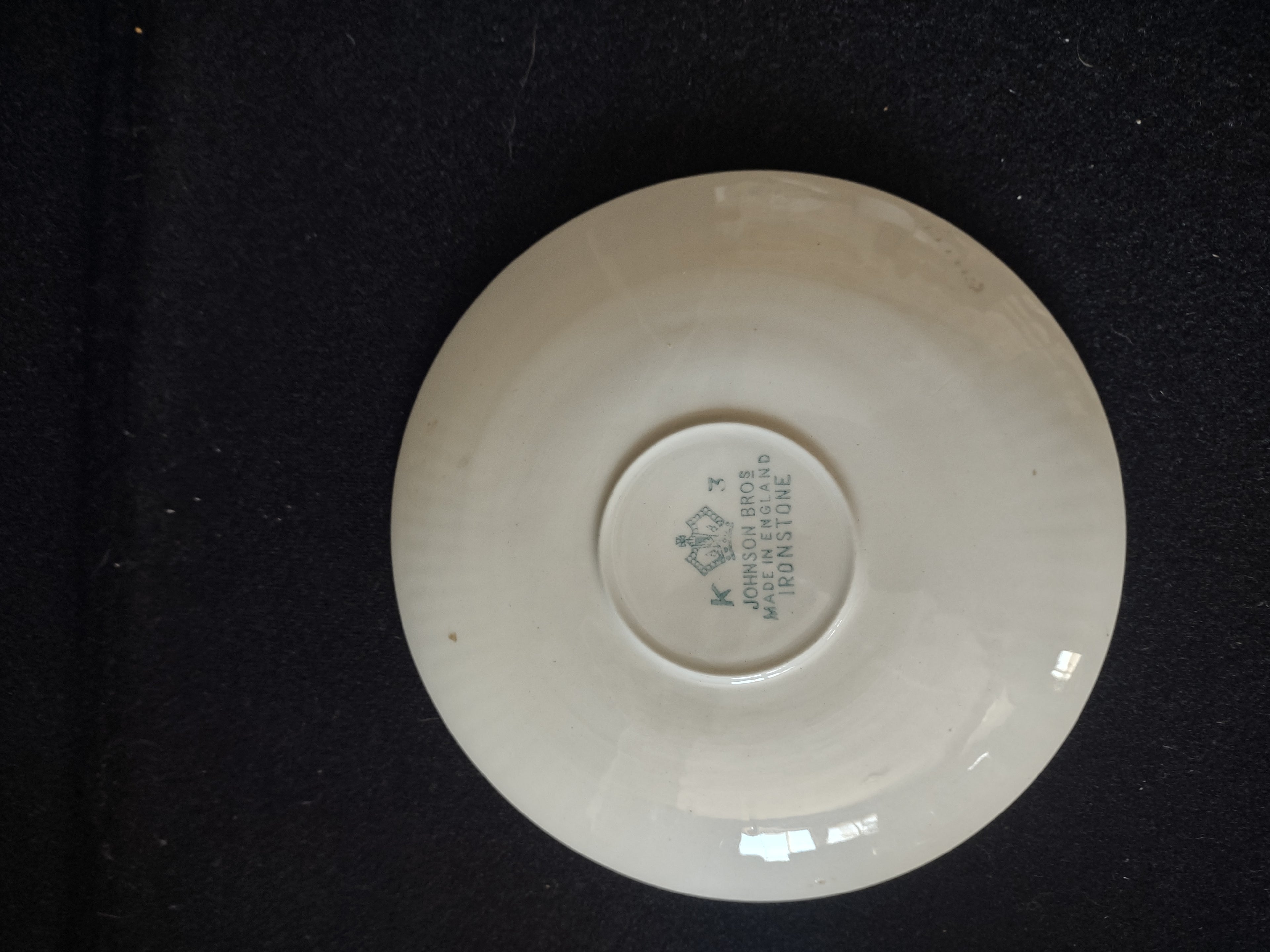 Vintage Johnson Brothers Teacup Saucer Ironstone Athena Set Of 3 (Lot 5653)