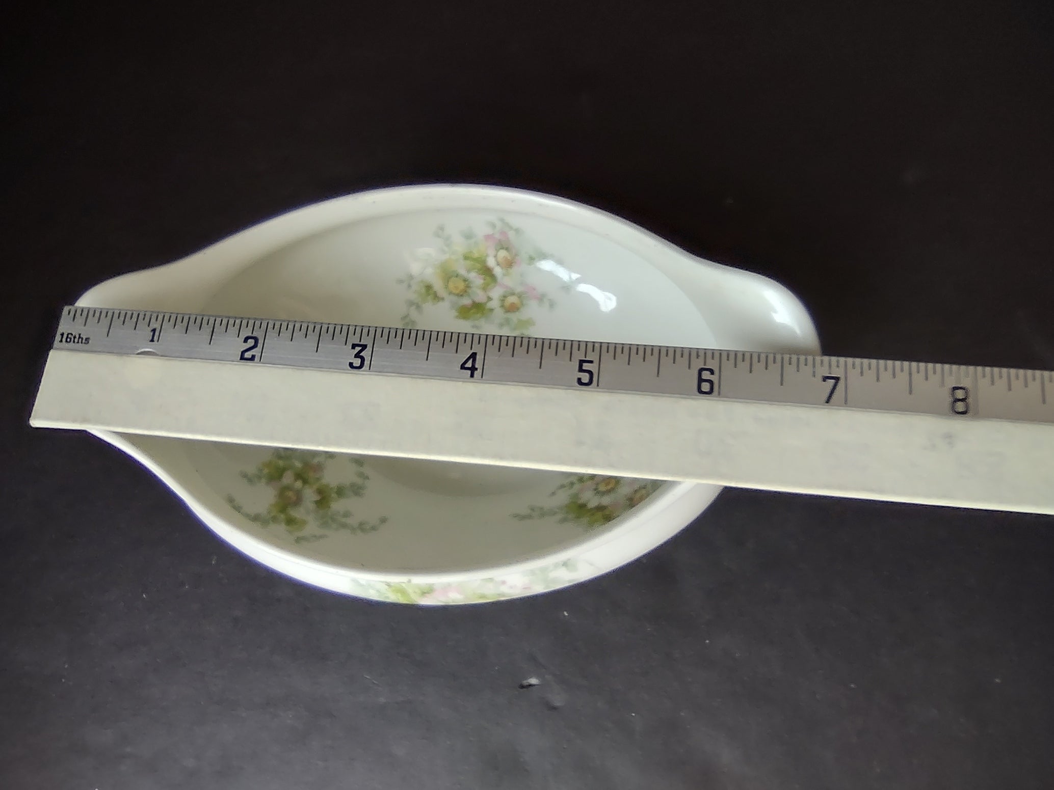 Haviland Limoges GDA Gravy Boat NO UNDERPLATE Pink Daisy Daisies (lot 877)