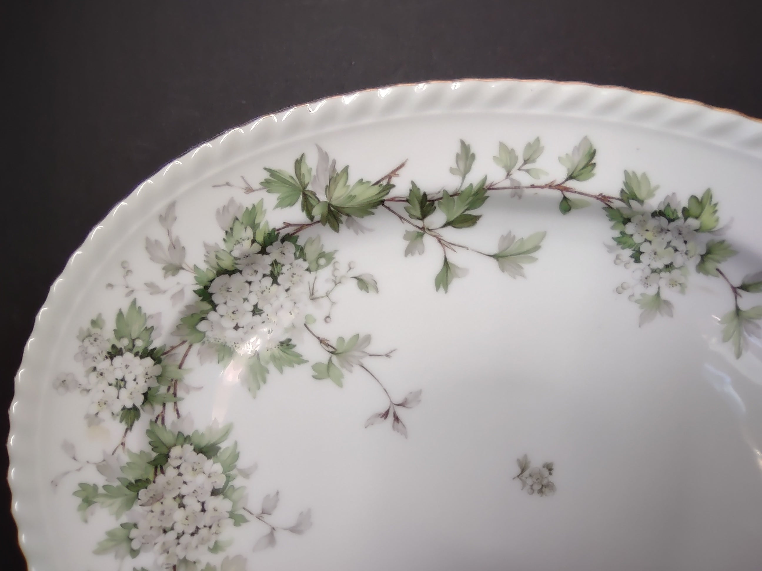 Franconia Krautheim HAWTHORN 13 3/4" Turkey Oval Serving Platter (lot 2611)