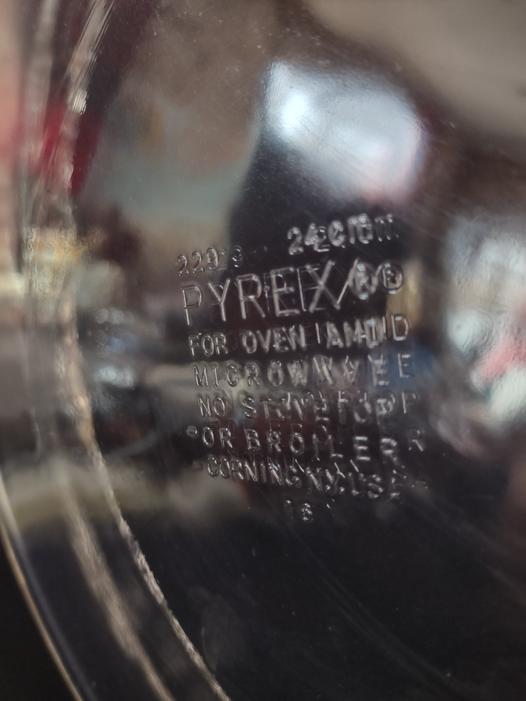 Vintage Pyrex 9" Clear Glass Pie Pans Set Of 2 (Lot 5041)