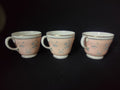 Wedgwood Pimpernel Pink Set of 3 Teacup ONLY Brown Stamp (lot 2767)