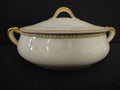 Noritake Yellow Laurel Band Round Soup Tureen S 792A Dish Gold Trim (lot 326)