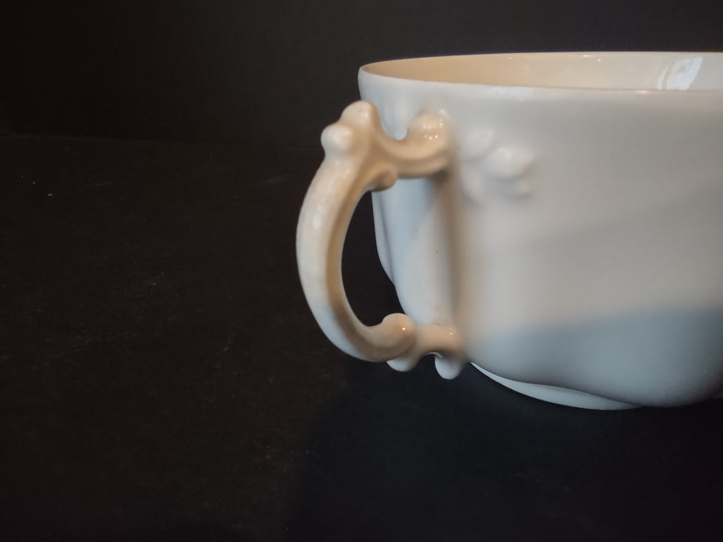 Haviland France Limoges large Flat Tea Cup ONLY White (lot 1038)