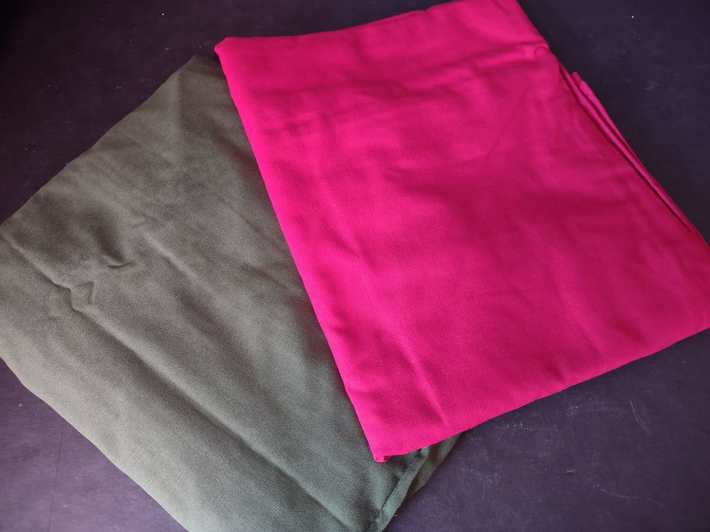Vintage Set of 2 Dining Room Chair Cover Christmas Green Red (lot 3306)