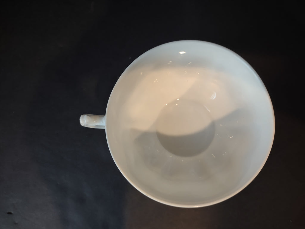 Haviland France Limoges large Flat Tea Cup ONLY White (lot 1038)