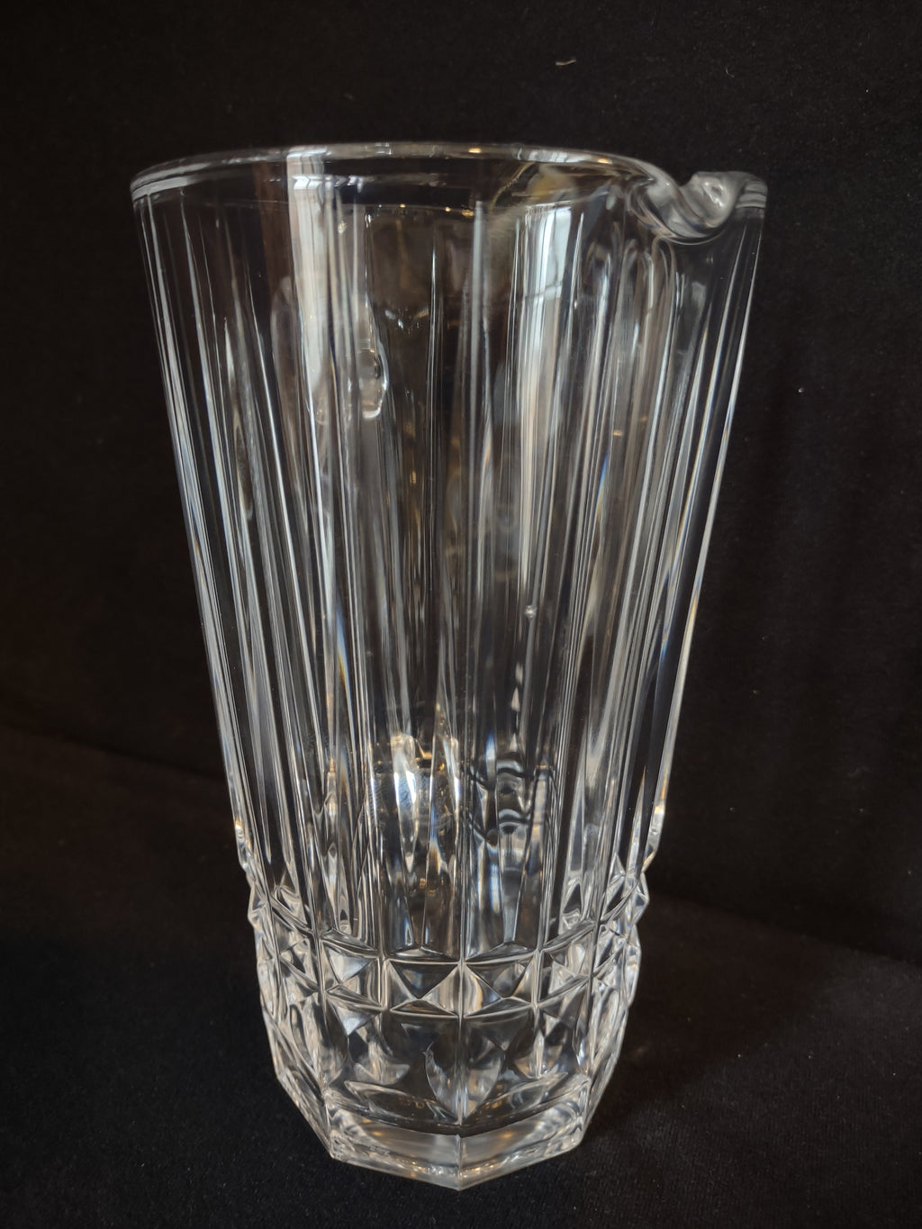Vintage Crystal Pitcher 8" Val St Lambert (lot 2753)