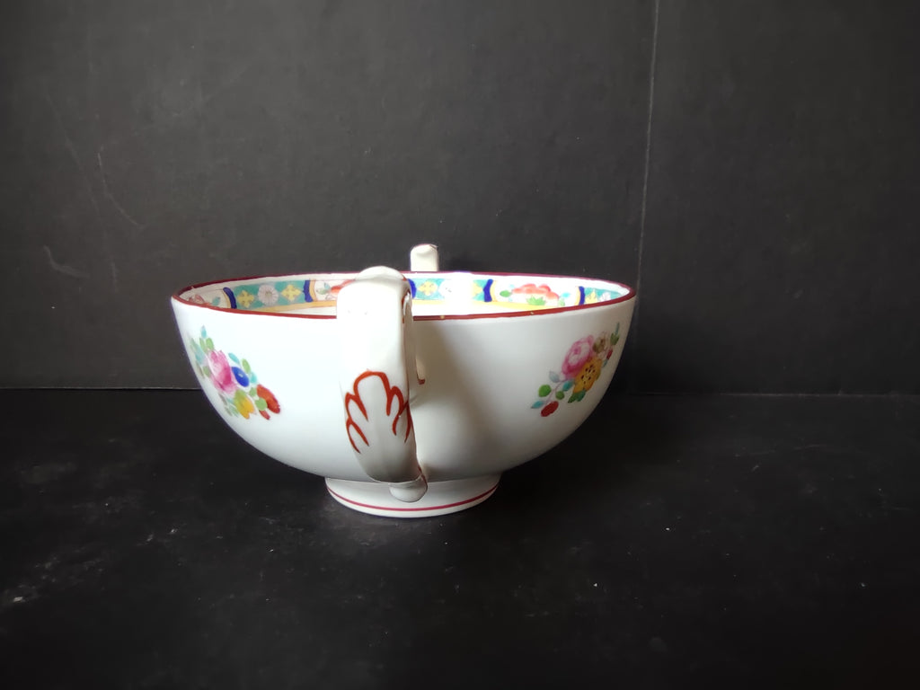 Vintage Minton Rose Garland Swag Boullion Saucer Bone China England (lot 5479)