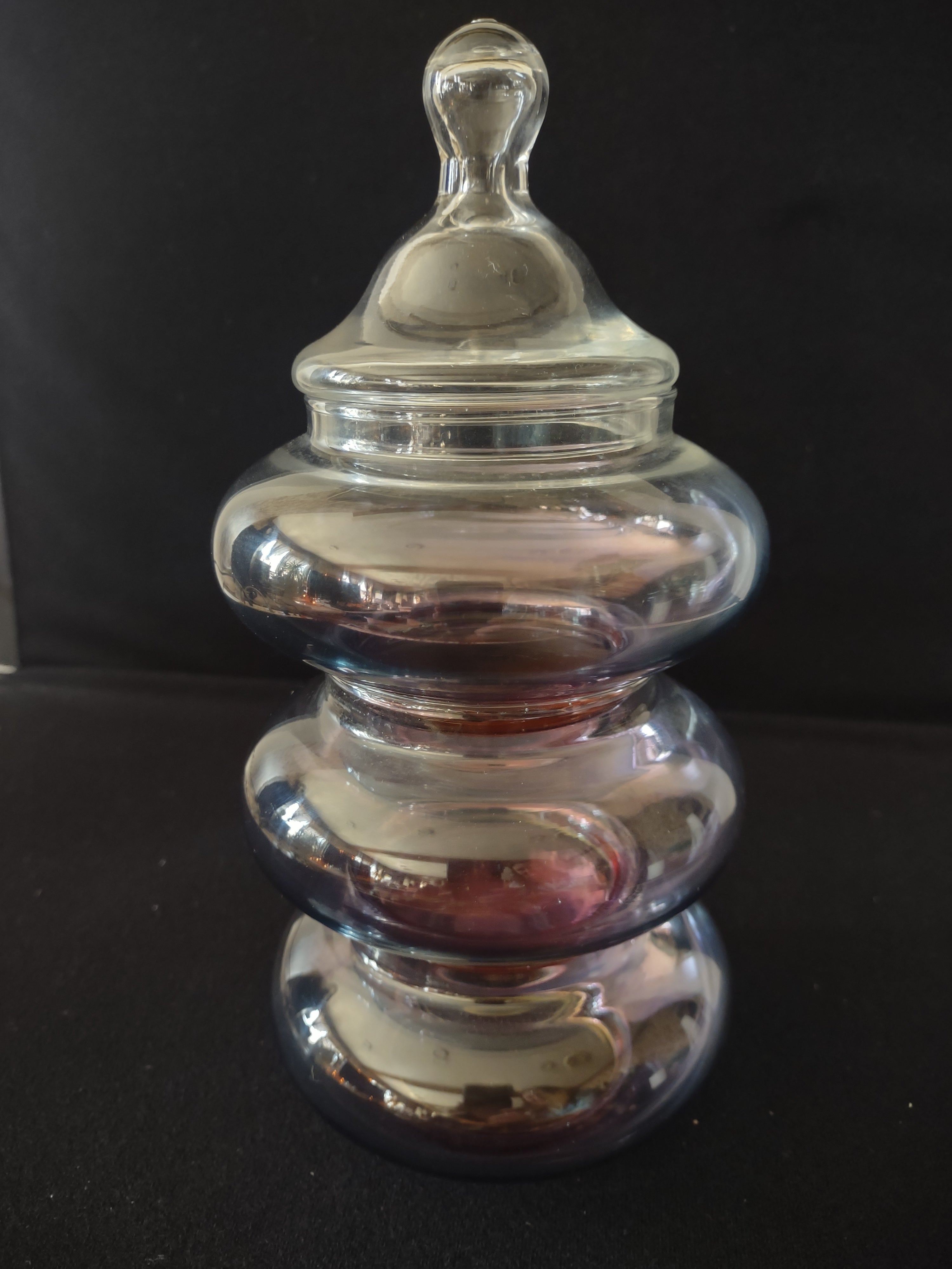 Vintage Anchor Hocking Stacking Pagoda Apothecary (Lot 3215)