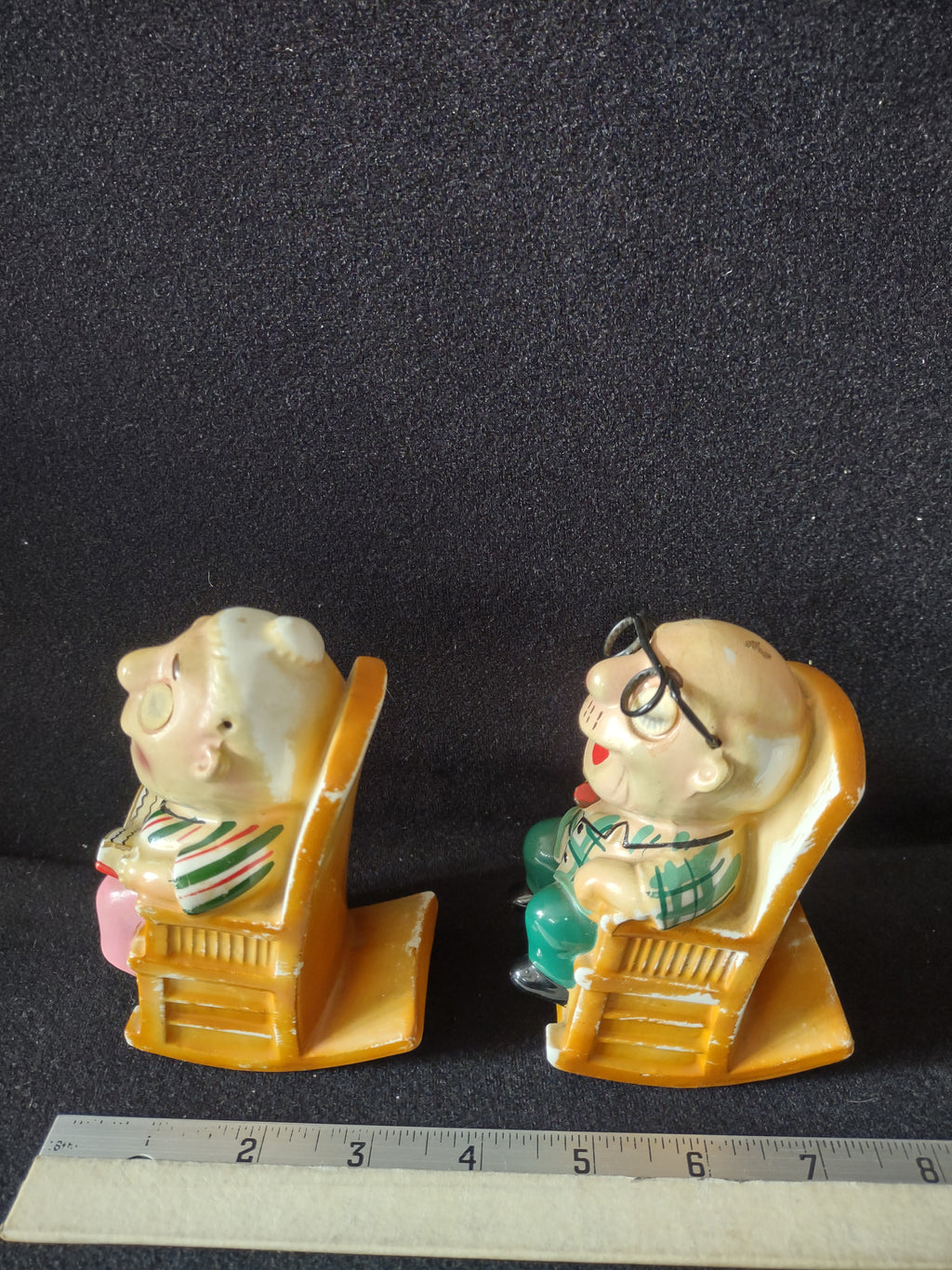 Vintage Lefton Salt Pepper Grandmother Grandfather Retirement Fund (Lot 5237)