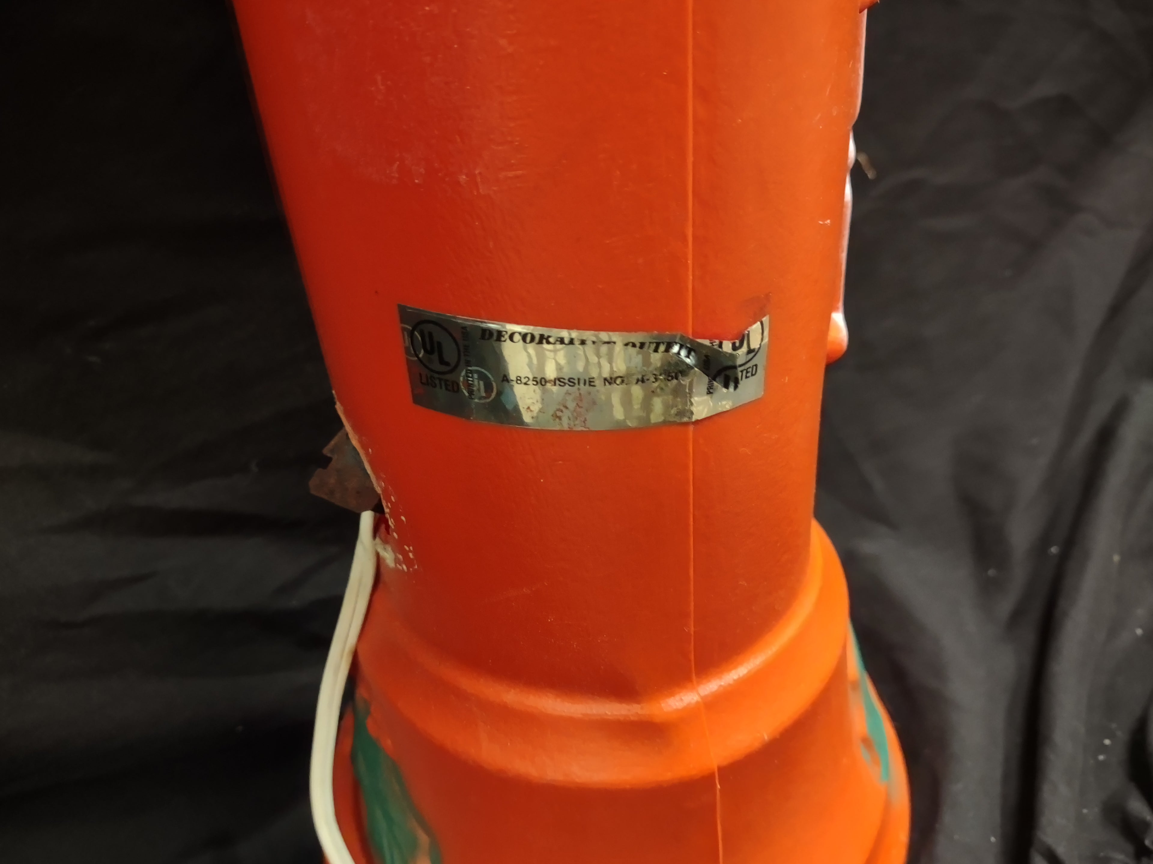 Vintage Christmas Blow Mold Candle 37" (lot 2333)