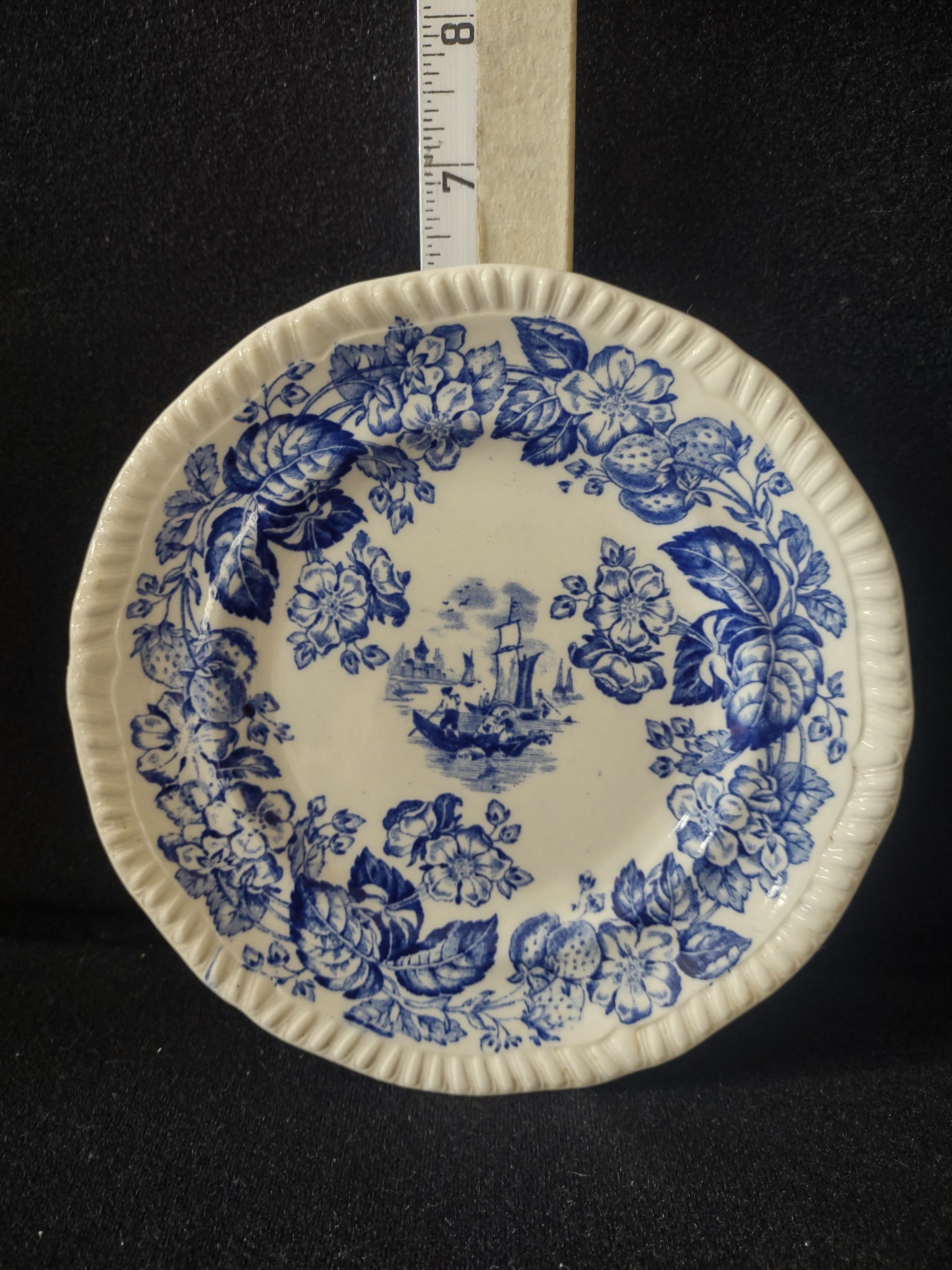 Vintage Spode Old Salem Blue Earthenware Plate English Transferware x 4 lot5816