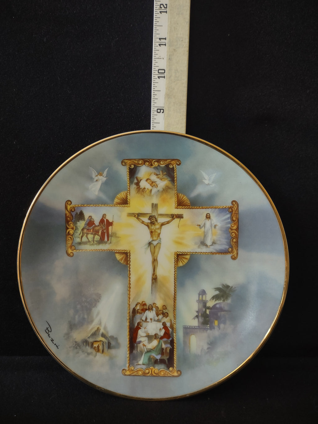 Vintage 8" Plate The Life Of Christ By Bar Zoni Limited Edition (Lot 3305)
