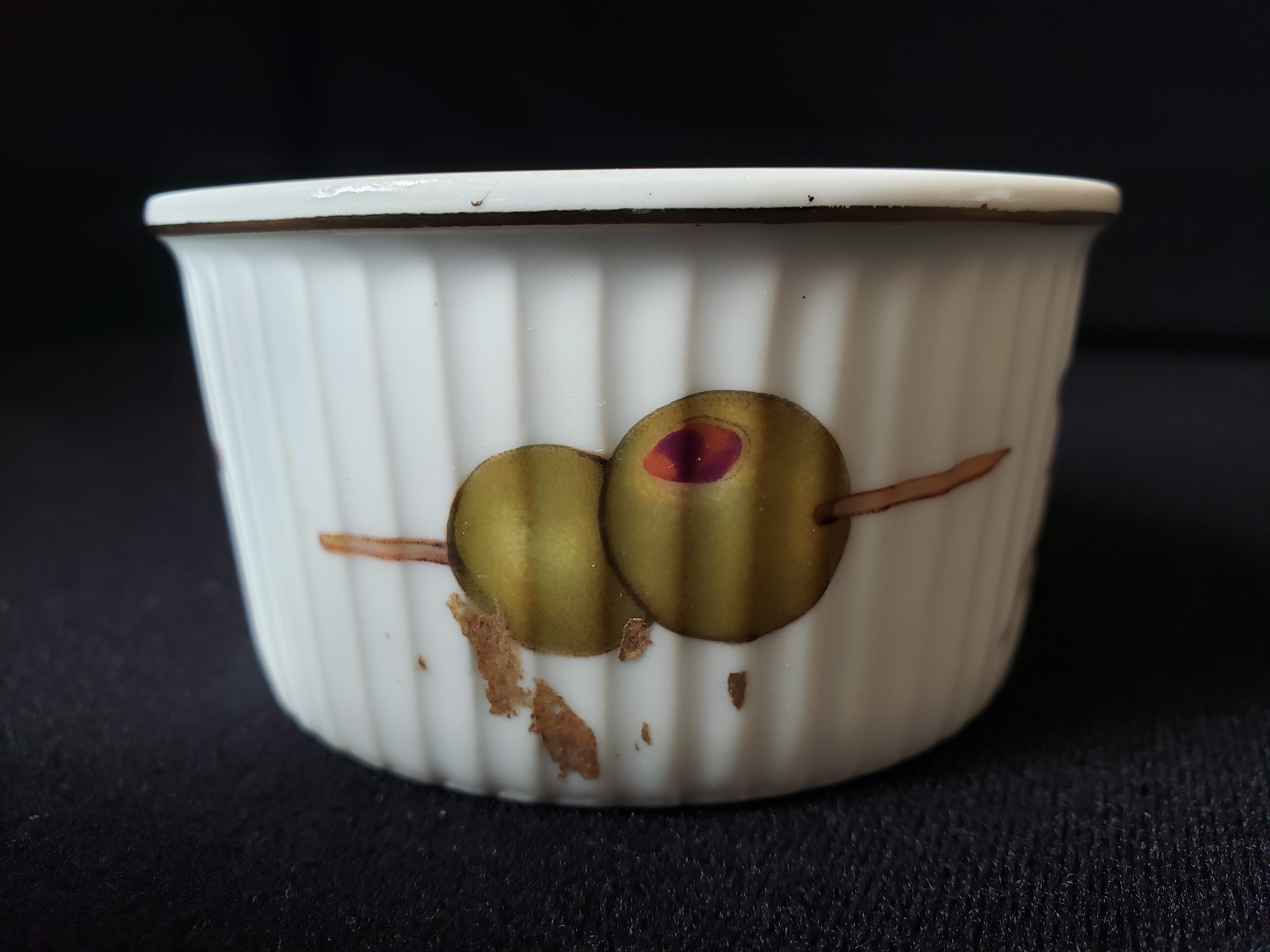 Vintage Royal Worcester Evesham Quiche Souffle Baking Porcelain Dish (lot 2060)