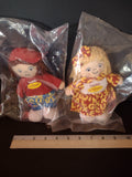Vintage Campbells Kids Alphabet Soup Beanbag Plush Toys Girl Boy (Lot 4737)