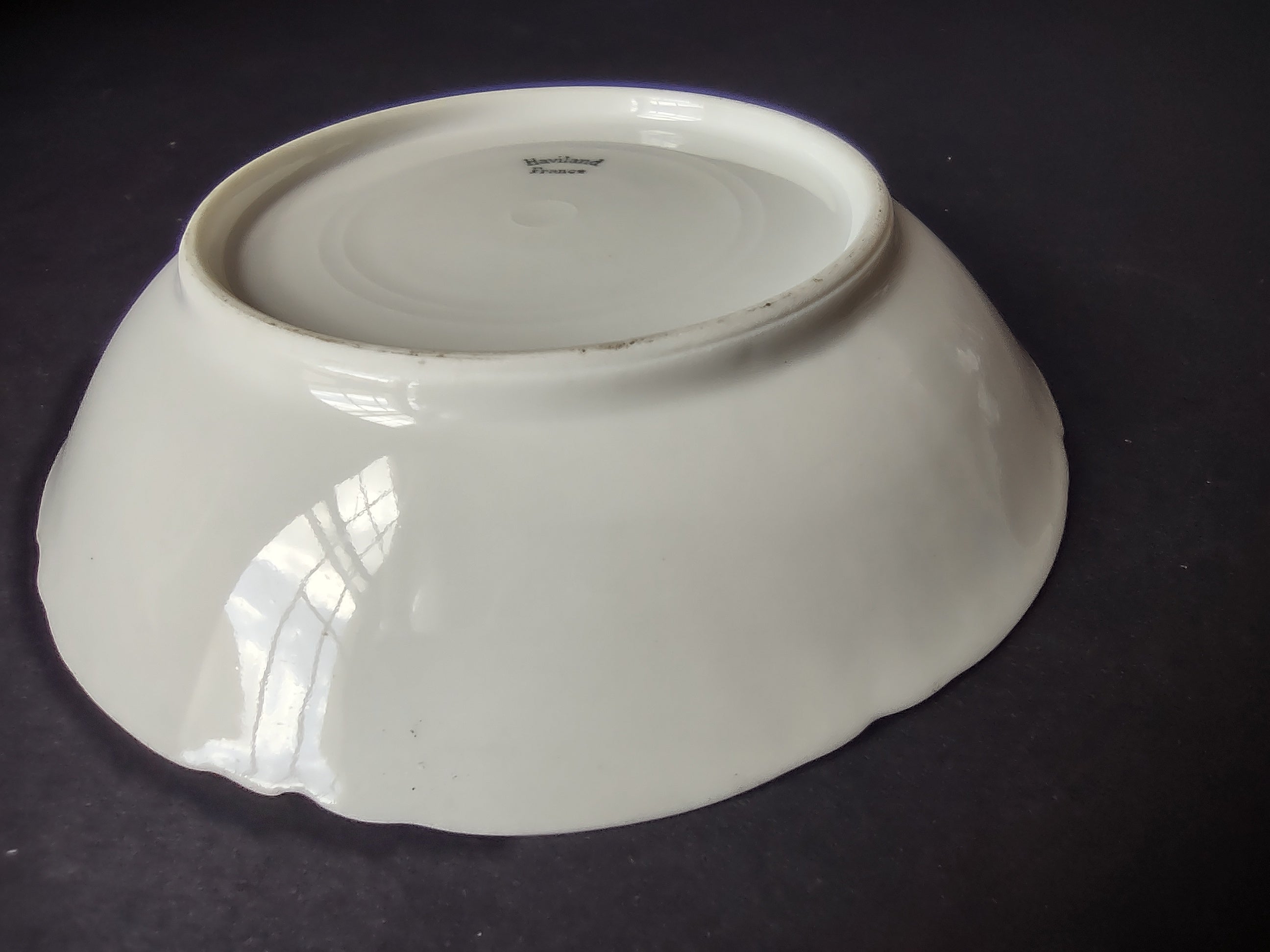 Haviland France Limoges Small Bowl Coupe Plate 5-1/2" Plain White (lot 1028)