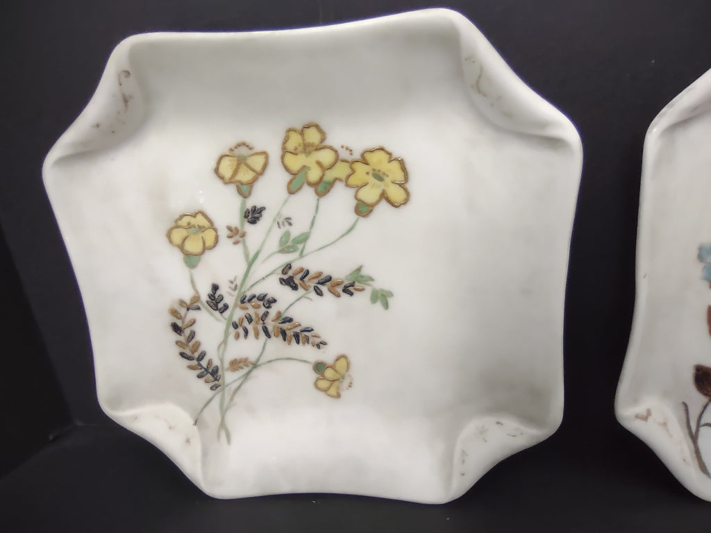 Haviland Limoges 3 x Square Serving Plate French Chic Cottage Floral (lot 988)