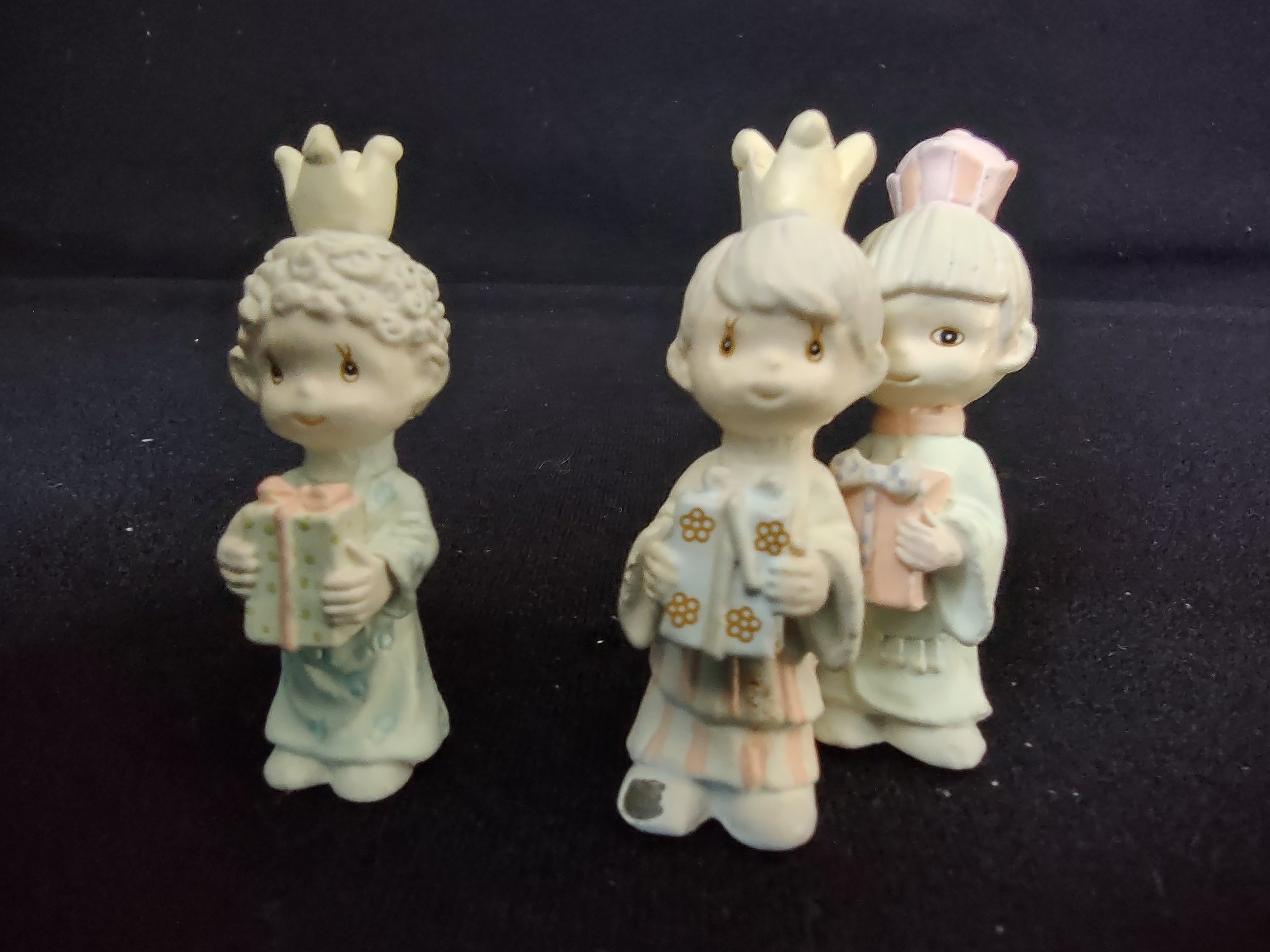 Precious Moments Miniature Pewter Nativity Three Kings (lot 2474c)