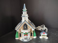 Vintage Christmas Dep 56 Snow Village Holy Spirit Church IMPERFECT (lot 3470)