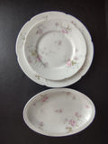 Haviland Limoges France Dinner Luncheon Plate Serving Platter Rose (lot 742)