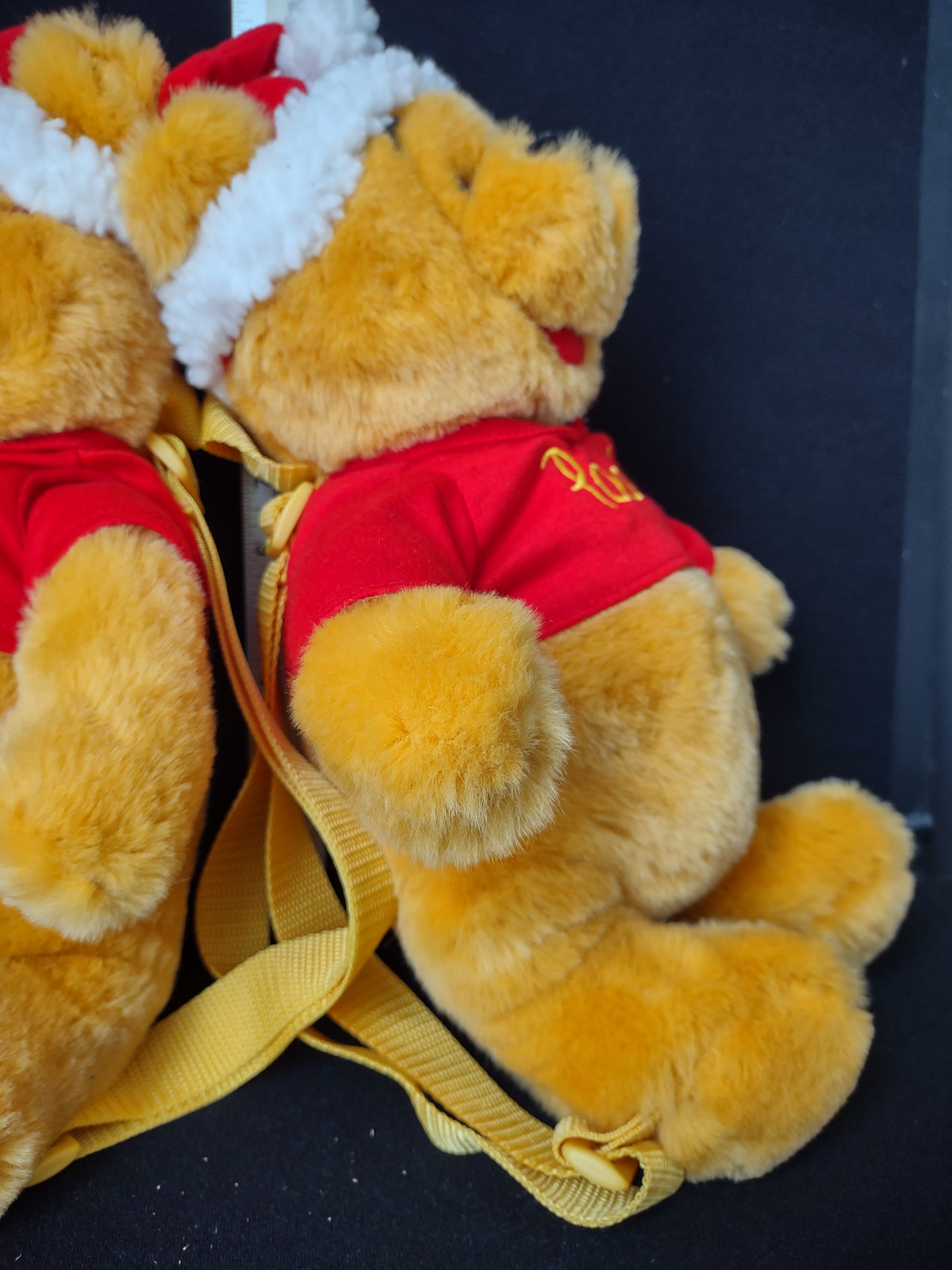 Christmas Disney Pooh Bear Toy with straps set of 2 (lot 2360)