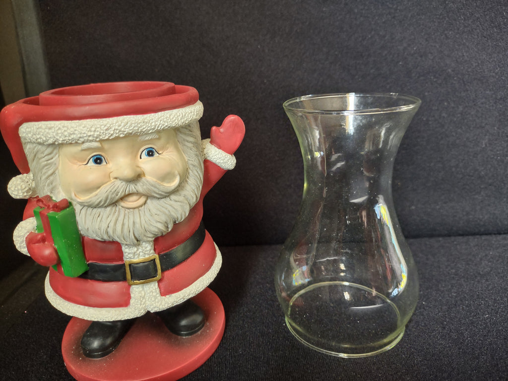 Christmas Mini Santa Tabletop Liquid Candle - NOT INCLUDED Lamp (lot 1517)