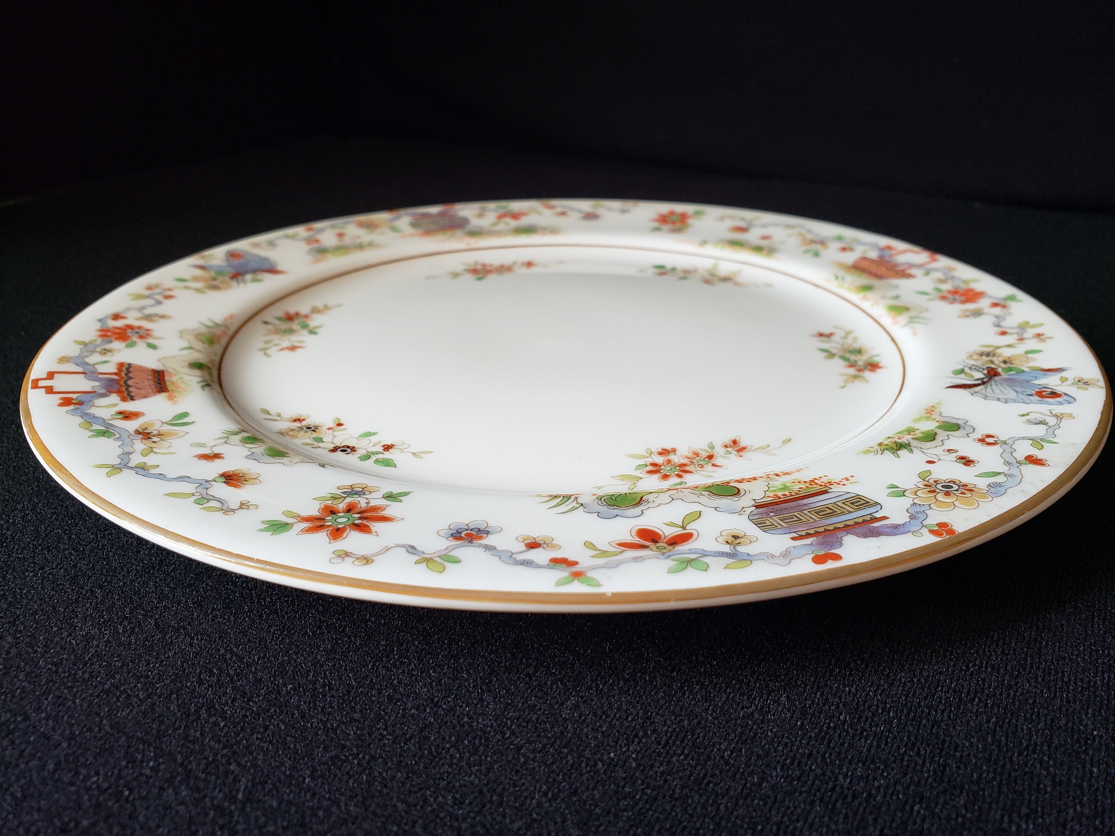 Vintage Royal Worcester Higgins Sieter Butterfly Dinner Plate 10" (lot 2126)
