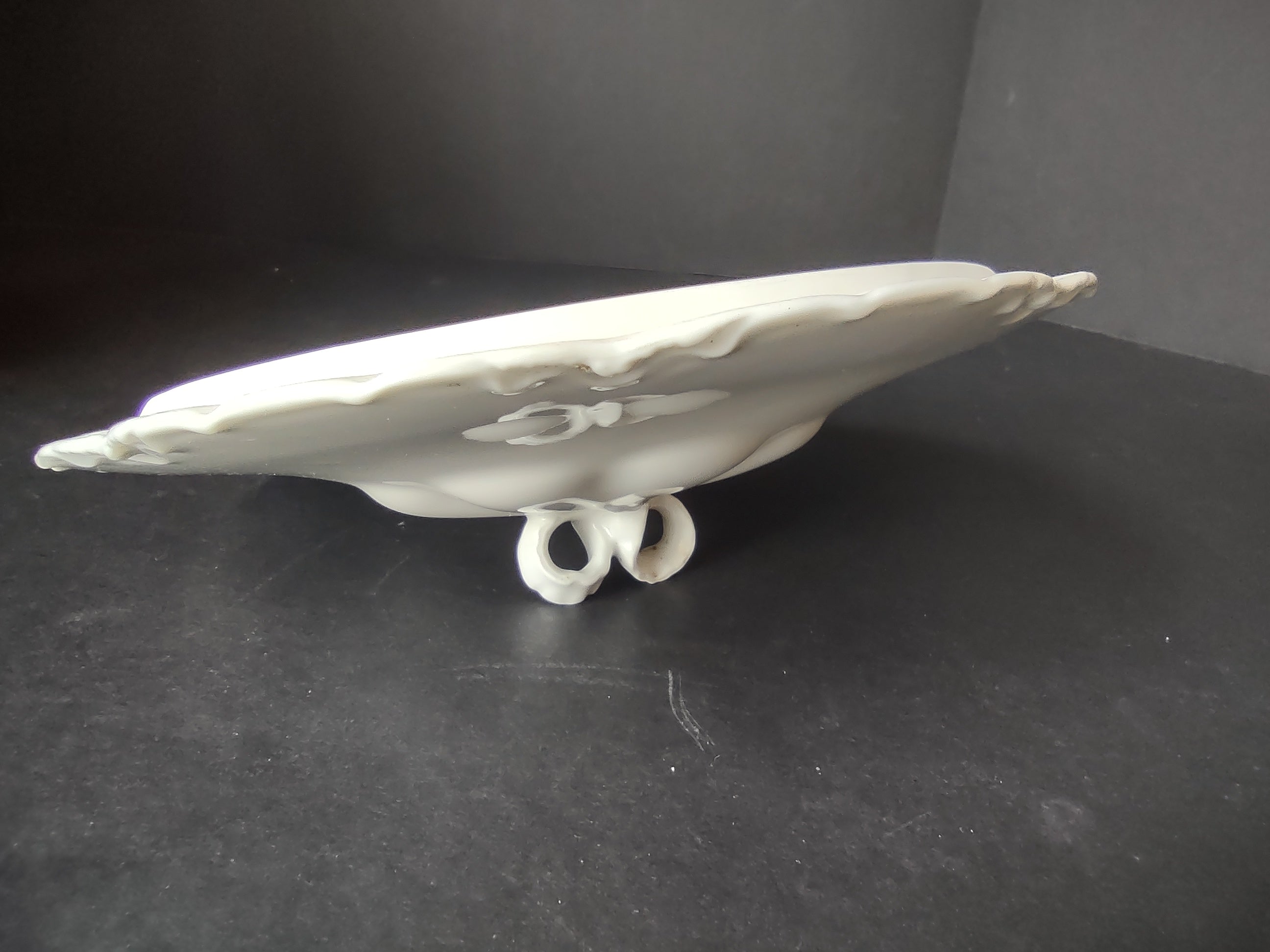 Haviland France Limoges Round LID ONLY for Serving Bowl Plain White (lot 1022)