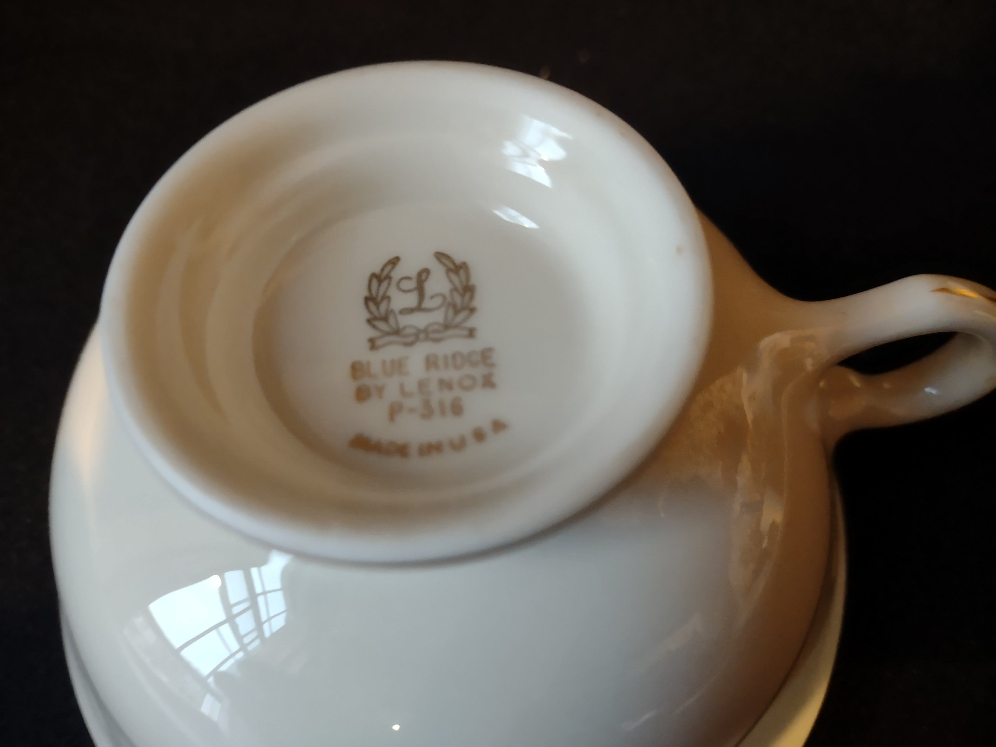 Vintage Lenox Tea Cup ONLY Blue Ridge (lot 1784)