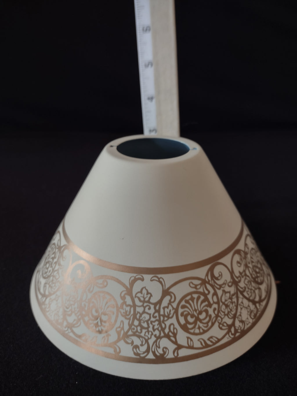 Vintage Interior Accents Lumination Lamp Shade x 2 Cream Golden (lot 3238)
