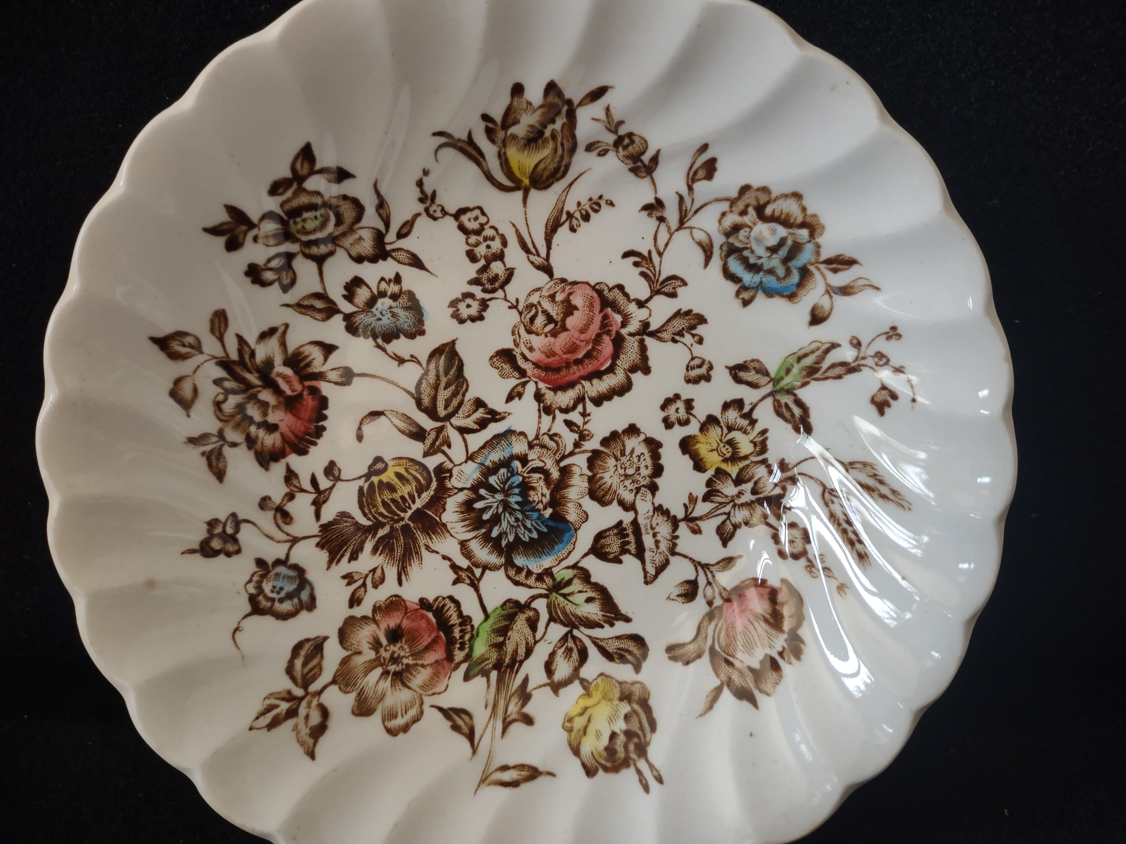 Vintage Johnson Small 5" Bowl Staffordshire Ironstone England x 3 (lot 5604)