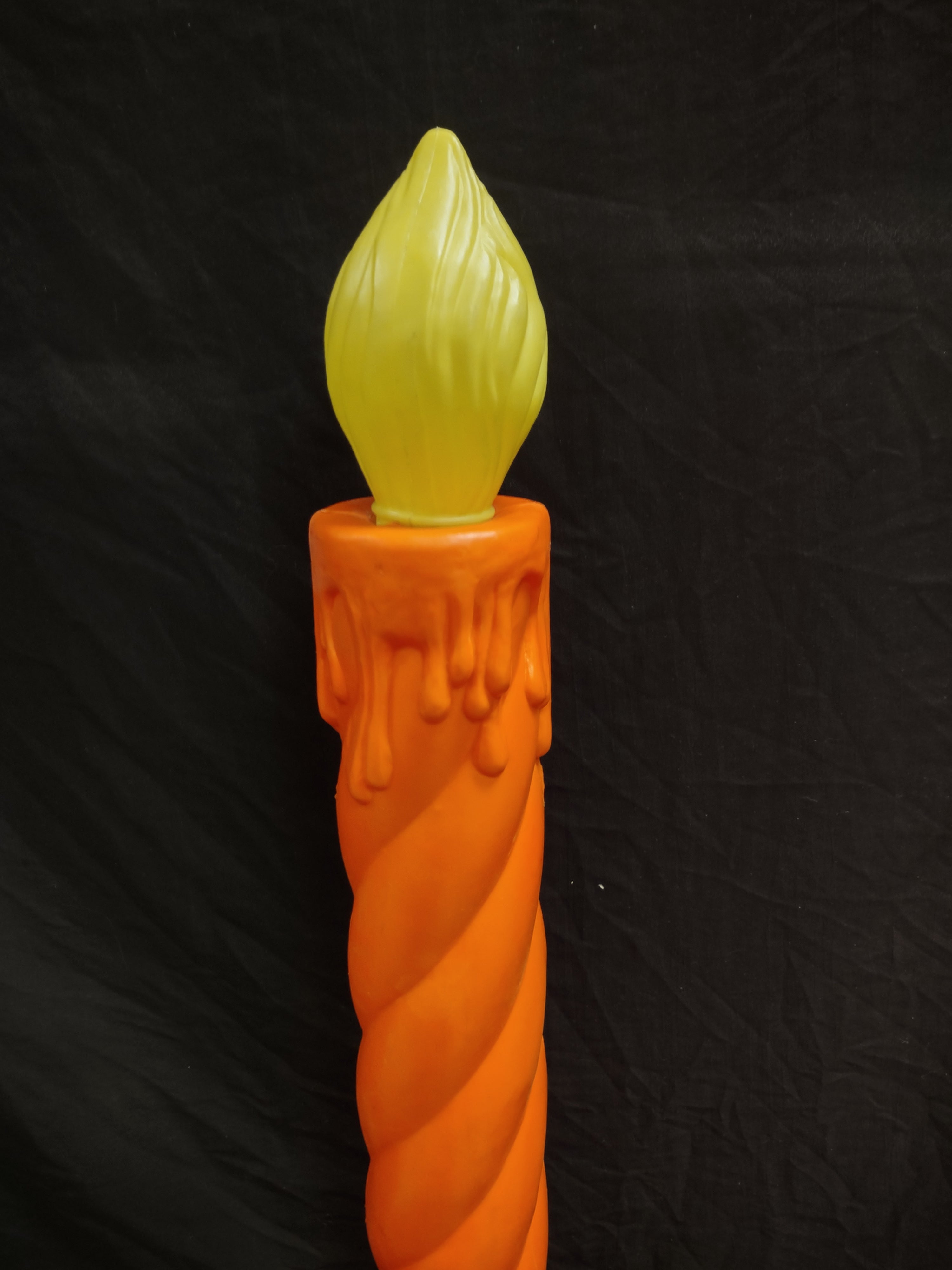 Vintage Christmas Blow Mold Candle 35"(lot 2335)