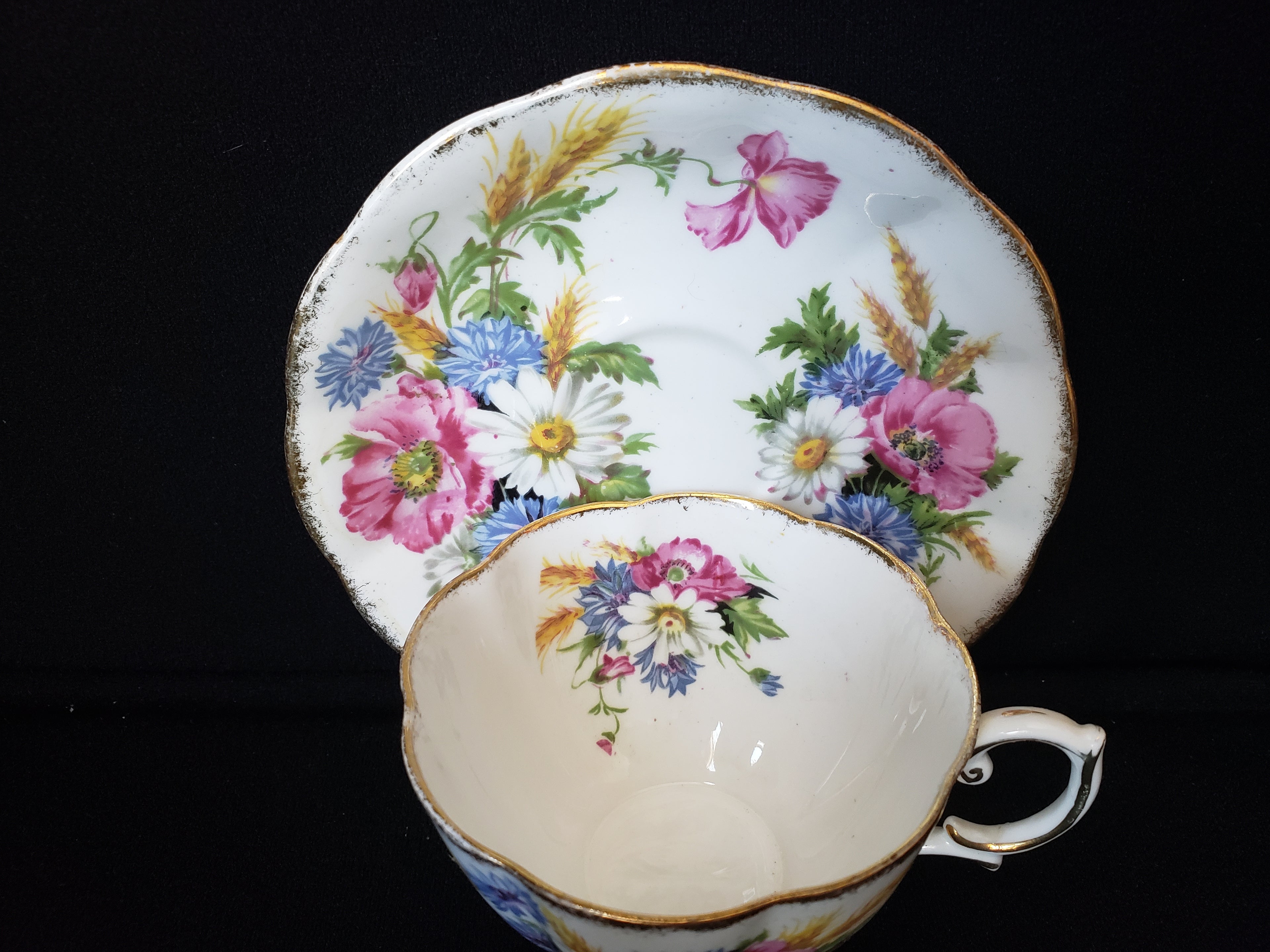 Vintage Royal Albert Harvest Bouquet Tea Cup with Saucer (lot 2039)