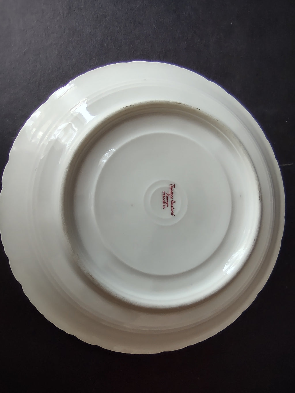 Haviland Limoges Saucer ONLY Pink Purple Yellow Rose (lot 838)