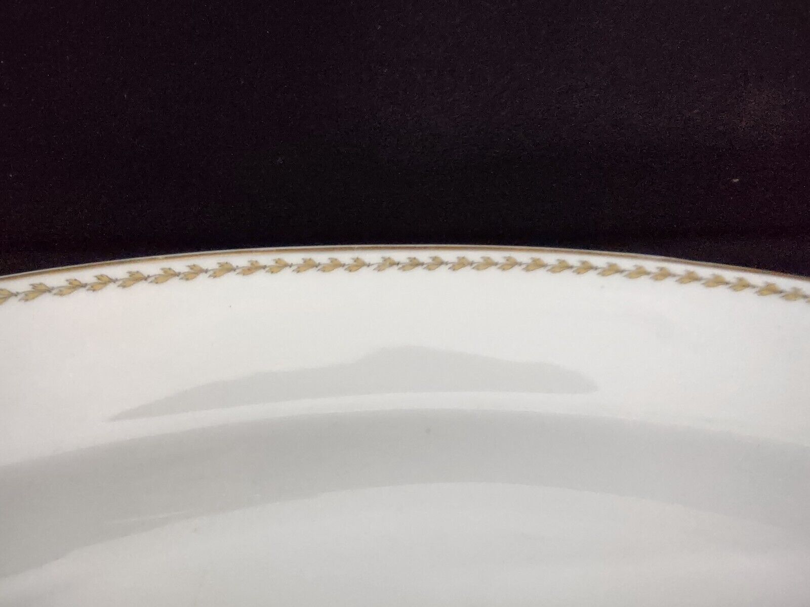 Noritake Yellow Laurel Band Oval Serving Plate S 792A Dish Gold Trim (lot 327)