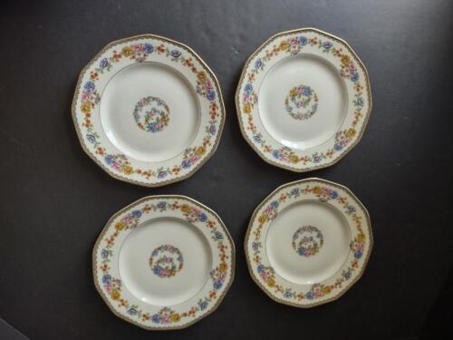 lot 794 Haviland Limoges 4 x Cheverny Luncheon Plate 8-1/2" Floral