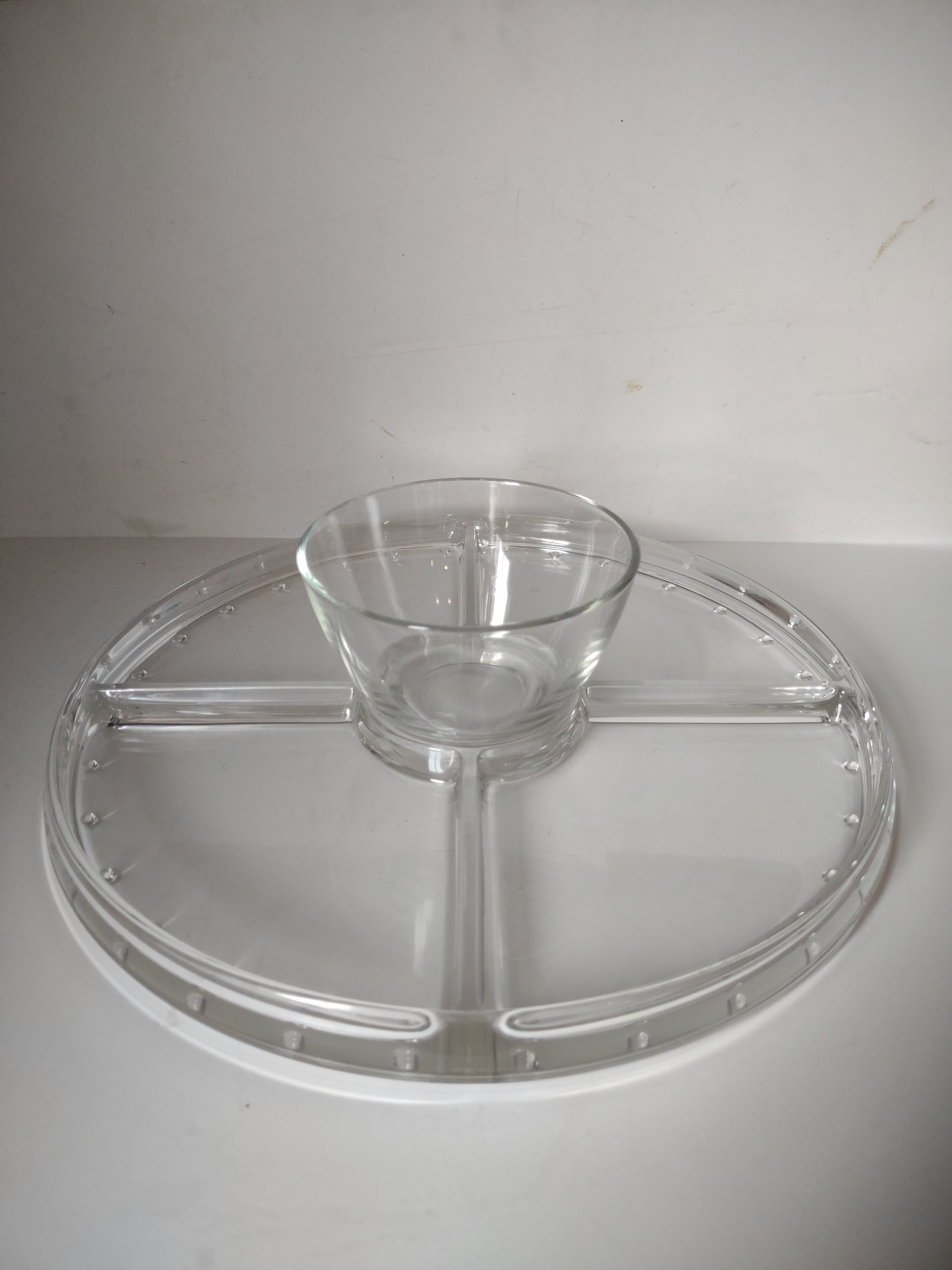 Luigi Bormioli Cake Platter Dome Cover Chip n' Dip Punch Bowl (lot 3026t)