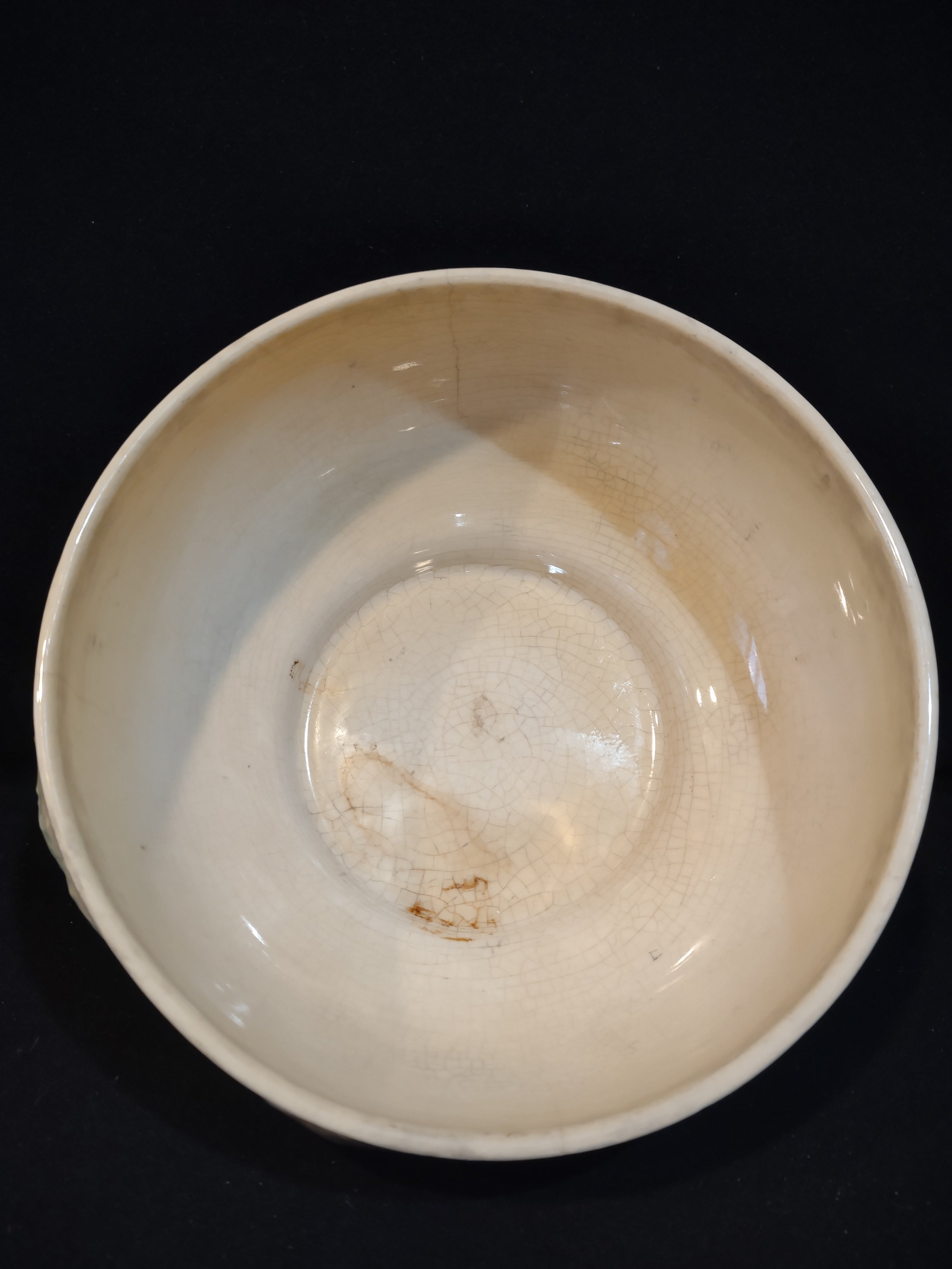 Vintage Roseville Ming Tree White 1949 MCM Pottery Ceramic Bowl 527-9 (lot 5364)