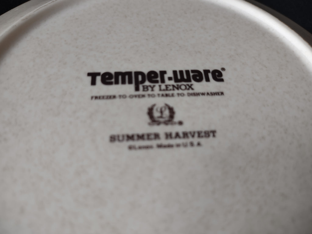 Vintage Lenox Dessert Plate Temper-Ware Summer Harvest (lot 1837)