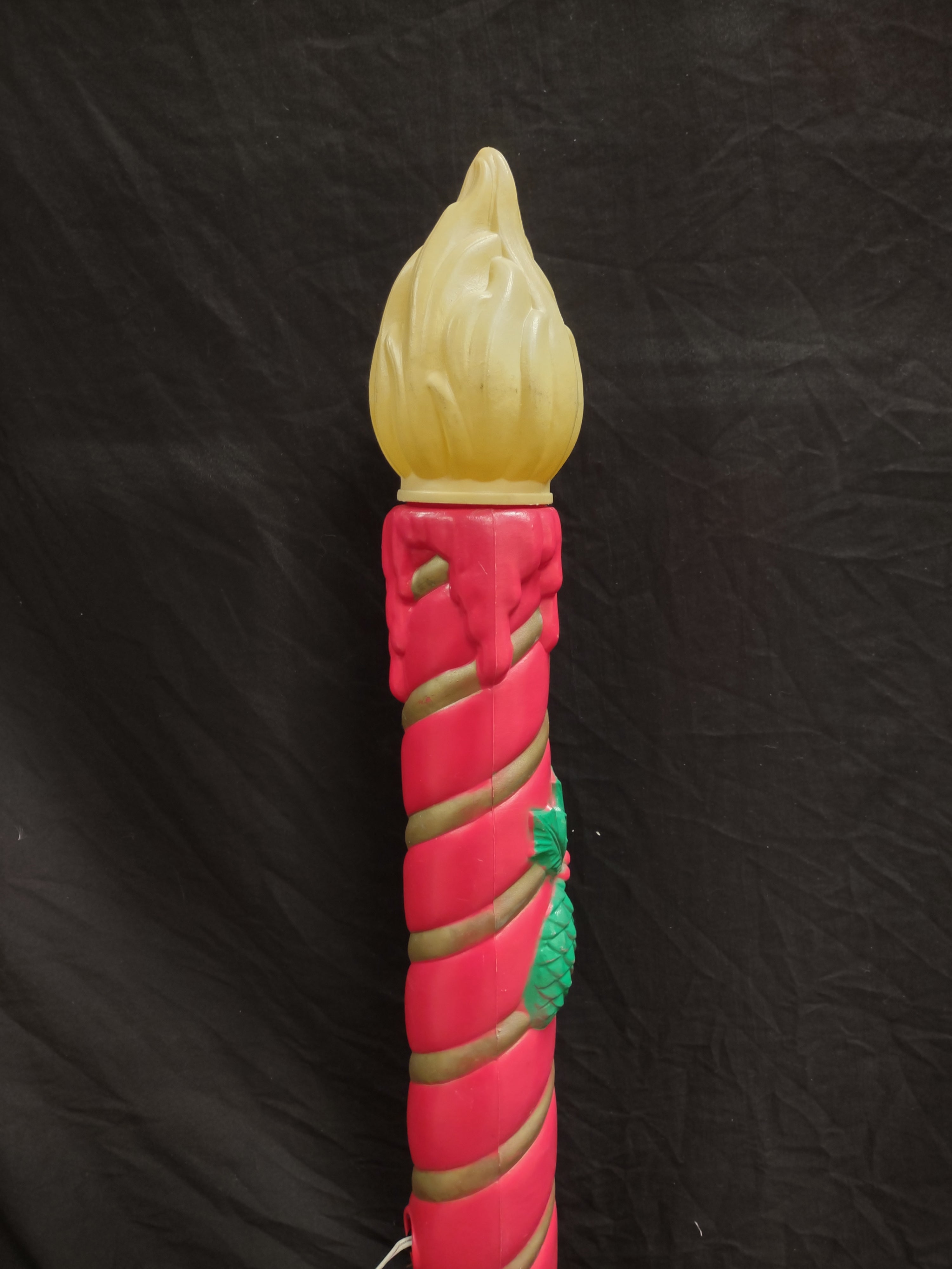 Vintage Christmas Blow Mold Candle 37" (lot 2329)