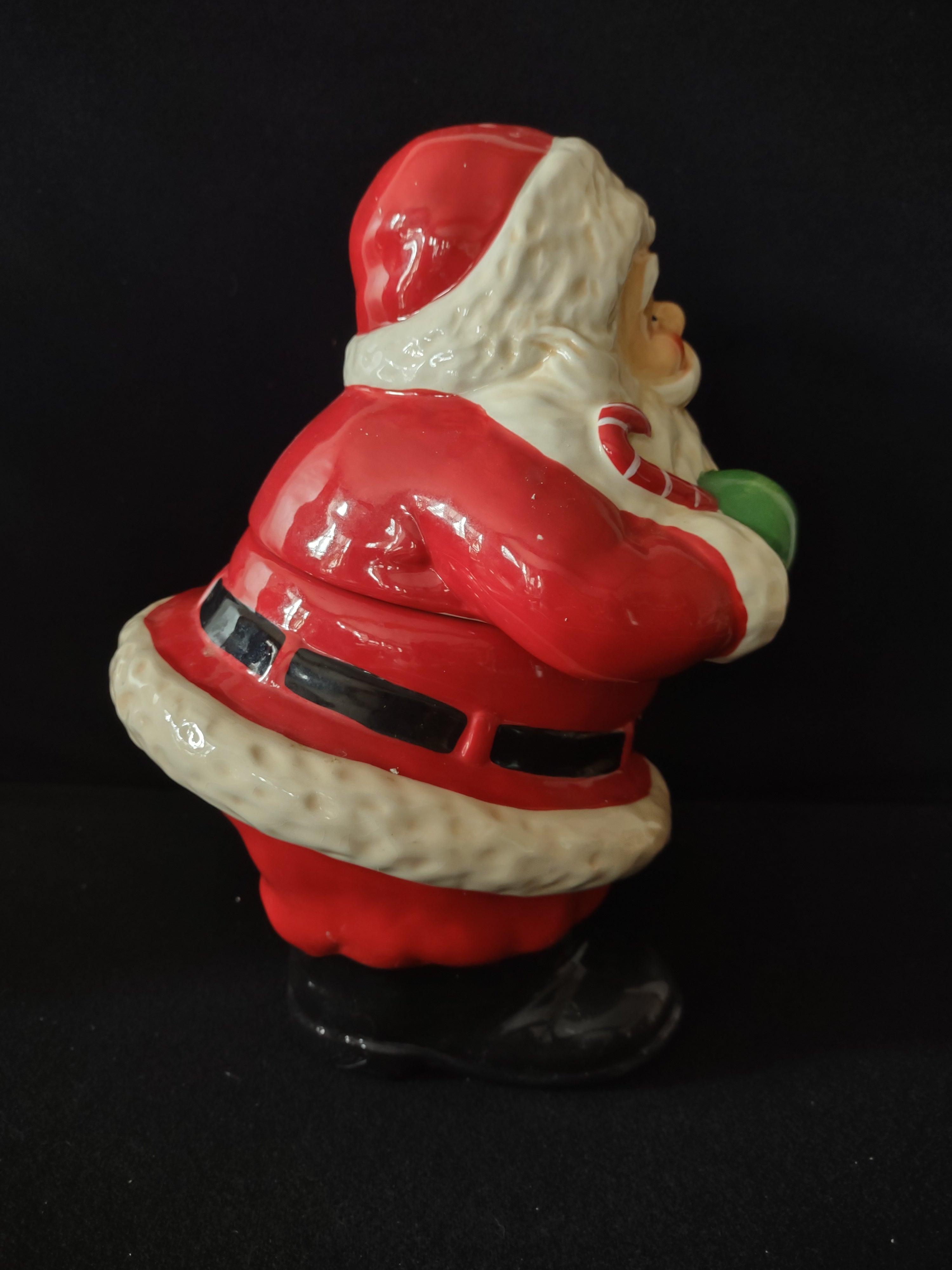 Vintage Cracker Barrel Ceramic Santa Claus Cookie Jar (Lot 3689)