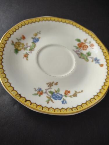 Haviland Limoges Eden 5-3/4" Saucer ONLY Gold Trim Parrot ( lot 778)