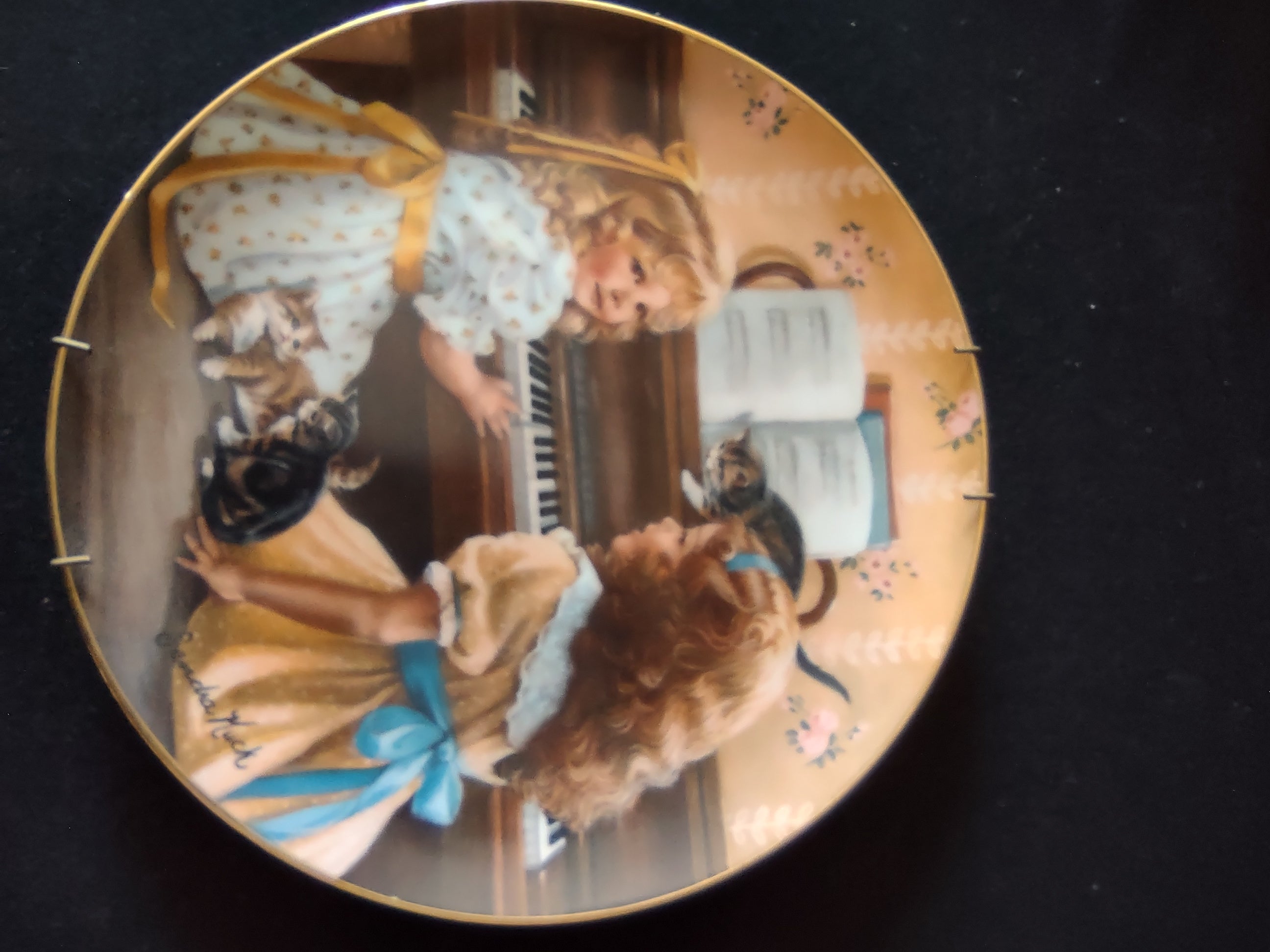 Vintage Days Gone By Collector Plate 4th Issue Afternoon Recital (Lot 5184)