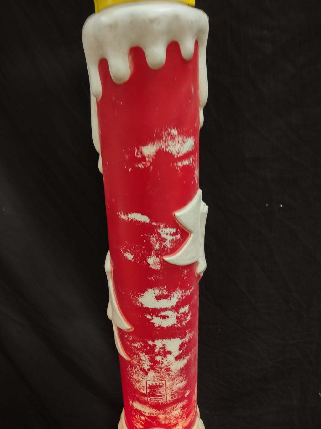 Vintage Christmas Blow Mold Candle Noel 39" (lot 2332)