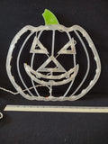 Halloween Flashing Lights Jack O Lantern Window Pumpkin (Lot 4359)