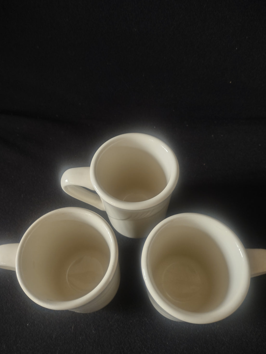 Vintage Oneida Espree Restaurant Ware Coffee Mug Red Stripe Set Of 3 (Lot 5298)