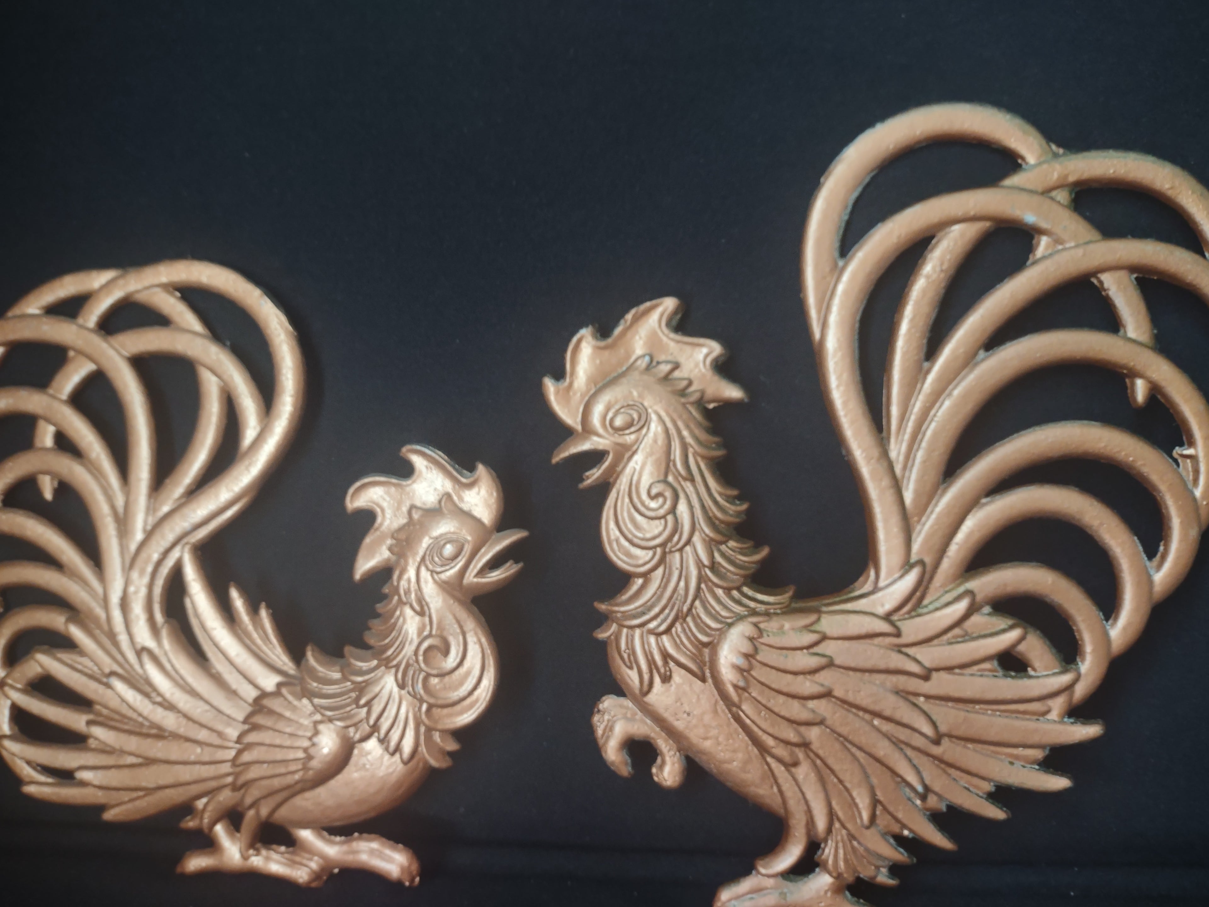 Vintage Metal Wall Rooster Primitive Farm Cottage (lot 1769)