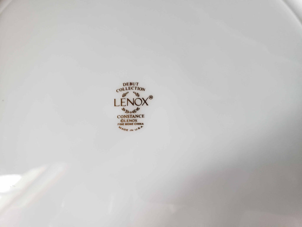 Vintage Lenox Debut Constance Fine Bone Dinner Plate 10-7/8" (lot 1915)