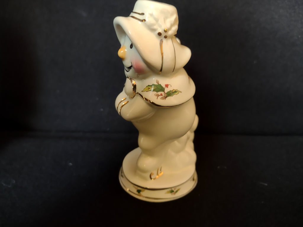 Christmas Holly Holiday Salt Pepper Shaker Snowman (lot 1671)