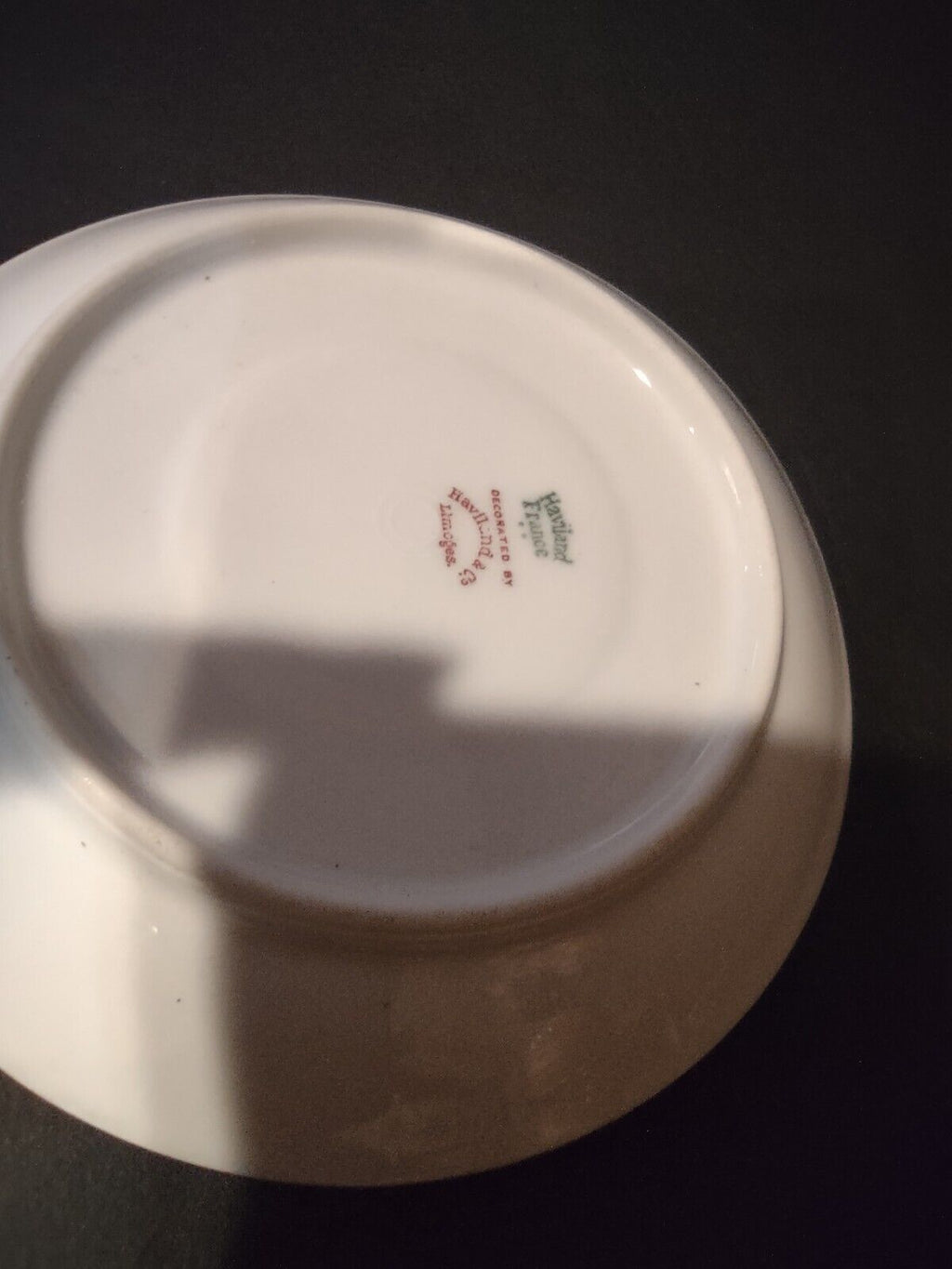 Haviland Limoges France Gold Trim White 5-3/8" Saucer (lot 684)